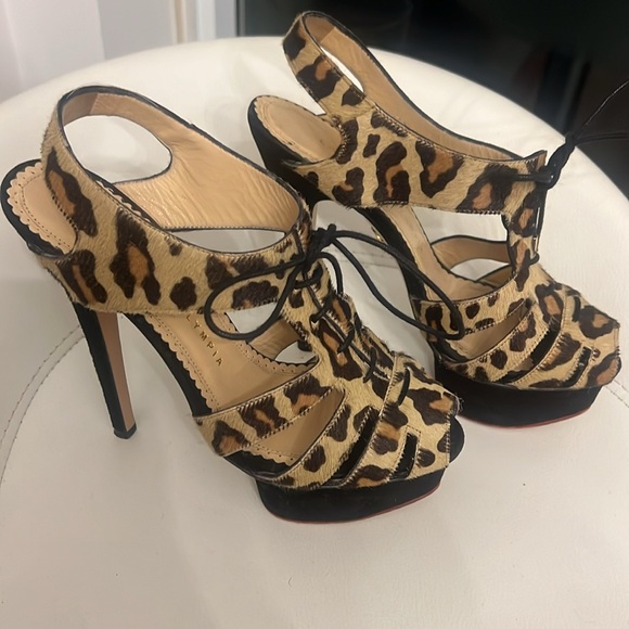 Charlotte Olympia cut out pony hair platforms - Picture 2 of 8